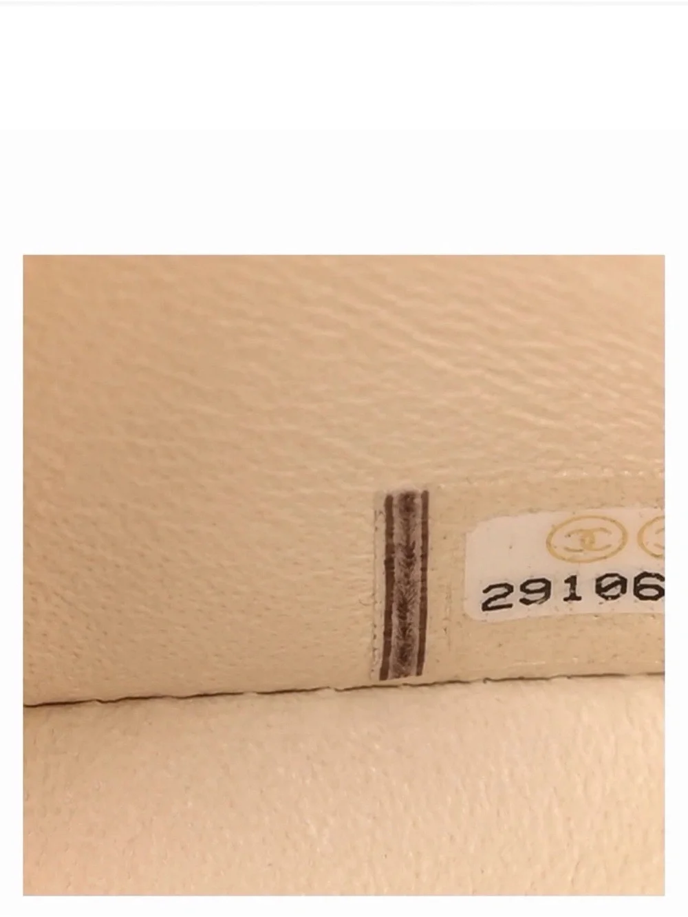 CHANEL Caviar Classic Flap in cream color